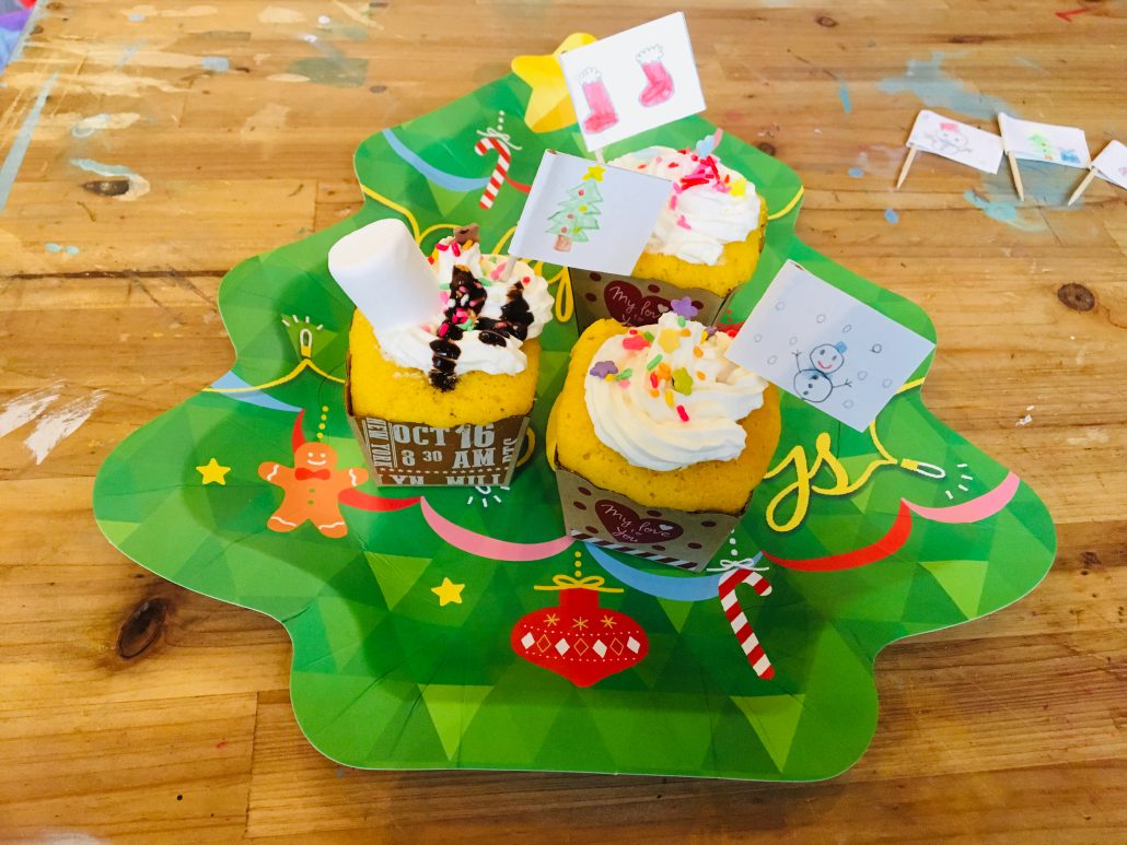 第3回 学び舎子ども料理教室 クリスマスカップケーキ 放課後児童クラブ 山王学舎